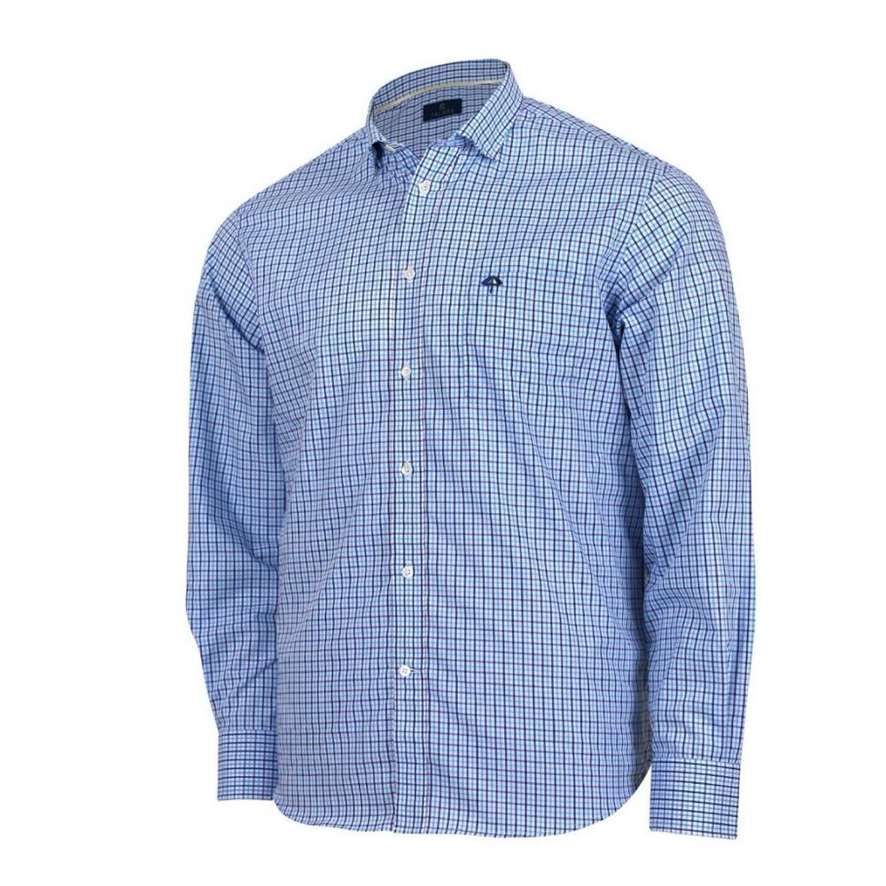 Arnold AD Palmer Dress Shirt Men’s Large Blue Plaid